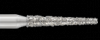 Piranha Diamond Single-Use Burs, FG, Flat End Taper, # 847-014, 1.4 mm, Fine, Red, 25/Pk, 847-014F