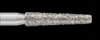 Piranha Diamond Burs, FG, Modified Flat End Taper, # 847KR-018, 1.8 mm, Fine, Red, 25/Pk, 847KR-018F