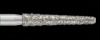 Piranha Diamond Single-Use Burs, FG, Round End Taper, # 850-018, 1.8 mm, Coarse, Green, 25/Pk, 850-018C