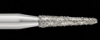 Piranha Diamond Burs, FG, Round End Taper, # 855-014, 1.4 mm, Super Coarse, Black, 25/Pk, 855-014SC