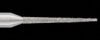 Piranha Diamond Single-Use Burs, FG, Christmas Tree, # 858-008, 0.8 mm, Fine, Red, 25/Pk, 858-008F