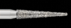 Piranha Diamond Single-Use Burs, FG, Needle, # 858-016, 1.6 mm, Medium, Blue, 25/Pk, 858-016M