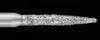 Piranha Diamond Burs, FG, Flame, # 862-012, 1.2 mm, Medium, Blue, 25/Pk, 862-012M