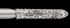 Piranha Diamond Single-Use Burs, FG, Curettage, # 878K-012, 1.2 mm, Coarse, Green, 25/Pk, 878K-012C