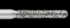 Piranha Diamond Single-Use Burs, FG, Round End Cylinder, # 881-014, 1.4 mm,Coarse, Green, 25/Pk, 881-014C