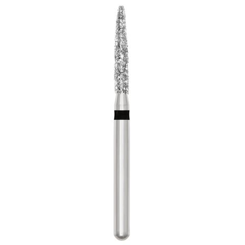 Revelation Diamond Burs, FG, Flame, # 862, 1.2 mm, Super Coarse, Black, 5/Pk, 91141-5, 91335-5