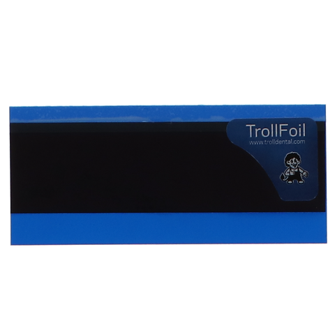 TrollFoil Pre-Mounted Double-Sided Articulating Foil, 8 microns, Blue, 500/Pk, 12000501