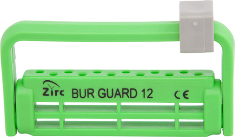 Steri-Bur Guard Plastic Bur Block, 12-Hole, Neon-Green, 1/Pk, 50Z406P