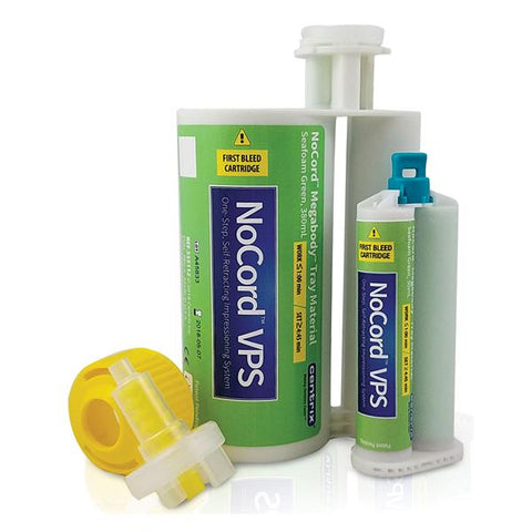 NoCord VPS One-Step Self-Retracting Impressioning System, Cartridge Refill, MegaBody, 380 ml, Seafoam Green, 2/Pk, 310287