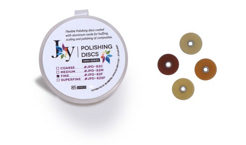 Joy Polishing discs 10mm Super Fine Jar of 85, JPD-81SF