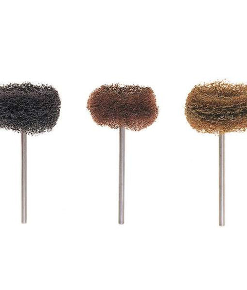 Hatho Scotch Brite Miniature Brushes, HP, Fine, Brown, 12/Pk, 1670091