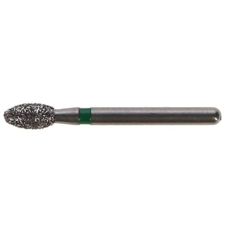 Multi-Use Diamond Burs, FG, Football, # 833G, 2.3 mm, Coarse, Green, 5/Pk, 833G-023-FG