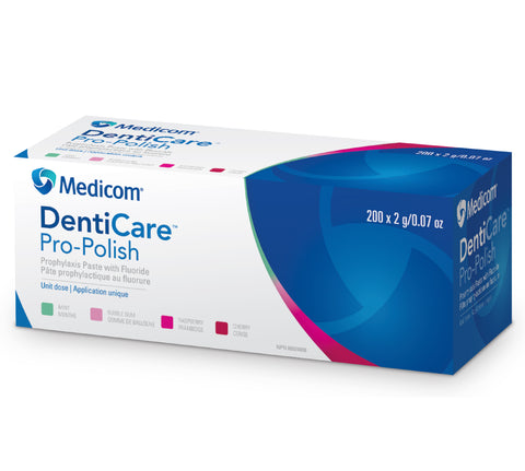 DentiCare, Pro-Polish, Prophy Paste Cups, Fine, Bubblegum, 200/Pk, 10047-FBGUN