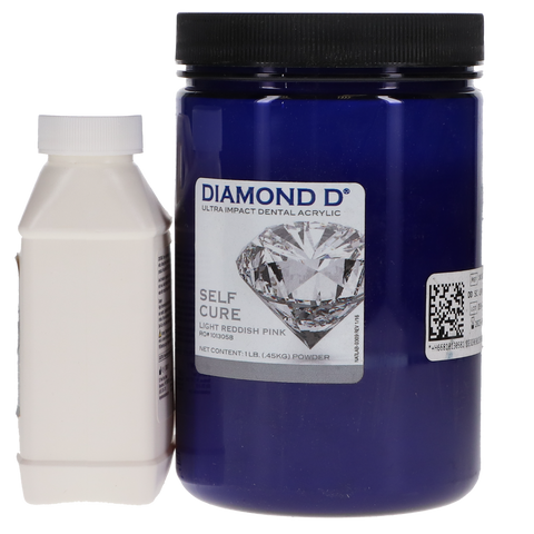 Diamond D Ultra Impact Acrylic Self-Cure Powder/Liquid, 1013075, Impression Material, Denture Material