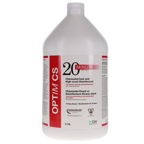 Optim CS (Cold Soak), Chemosterilant & High Level Disinfectant, 4L, SCICS4X4