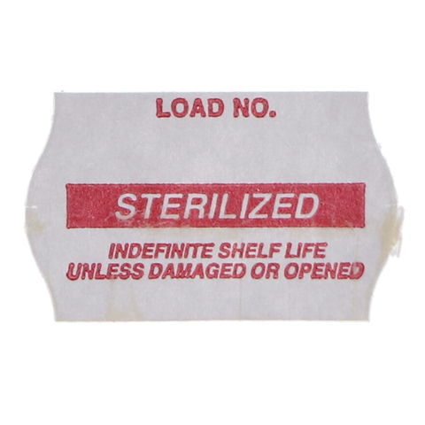 Comply Sterilized Load Labels, 1.125" x 0.625", Red, 1125/Roll