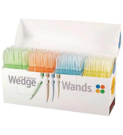 Wedge Wands Bulk Refill, Extra Small, Yelllow, 300/Pk, WYL