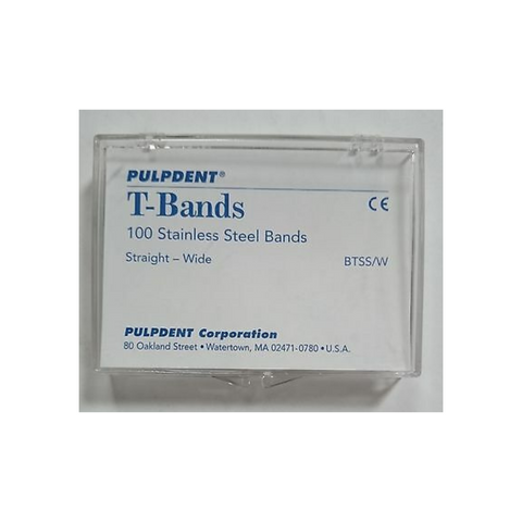 T-Bands Straight/Wide Stainless, BTSS/W, Matrix Materials, Matrix Bands & Strips