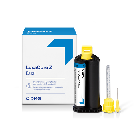 LuxaCore Z-Dual Core Build-Up Material, Automix Cartridge Kit, 50 g, Blue, 1/Pk, 213331