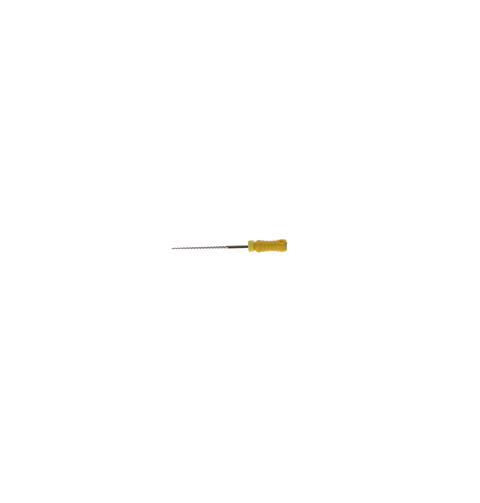 Hedstrom Files, Stainless Steel, 25 mm, # 50, Yellow, 6/Pk