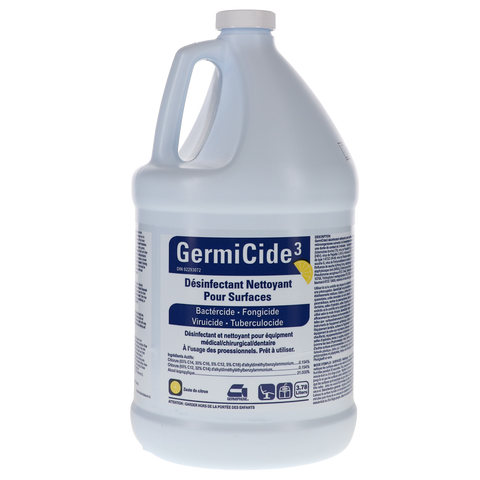 GermiCide 3 Broad-Spectrum Multi-Surface Disinfectant 9.46 L Bottle Lemon Scented, GERMI-3-L-XXXL, Infection Control, Disinfectants-Surface Cleaners