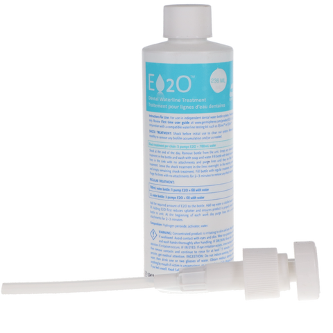 E2O Dental Waterline Treatment, with Pump, 236 mL, 1/Pk, E20-M, E2O-S