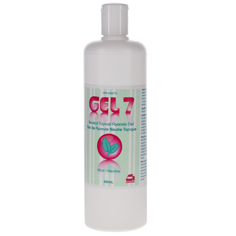 Gel 7 Neutral pH Fluoride Gel 450mL Mint, G7-M-SP