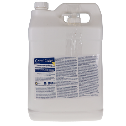 GermiCide 3 Broad-Spectrum Multi-Surface Disinfectant 3.78 L Bottle Lemon Scented, GERMI-3-L-XXL, Infection Control, Disinfectants-Surface Cleaners