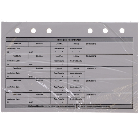 Germi-Safe Log Book Refill 25/Pk, GRN-025-REF, Infection Control, Sterilization-Monitors & Indicators