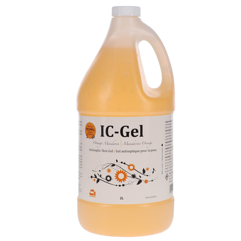 IC-Gel Antiseptic Skin Gel, 2 L, Orange Mandarin, 1/Pk, IC-GEL-XL-MAN