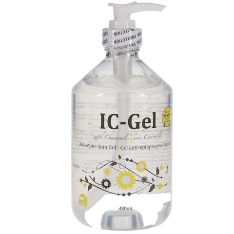 IC-Gel Antiseptic Skin Gel, 480 ml, Chamomile, 1/Pk, IC-GEL-480ML