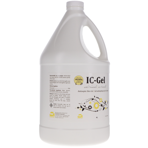 IC-Gel Antiseptic Skin Gel, 4 L, Chamomile, 1/Pk, IC-GEL-XXL-C