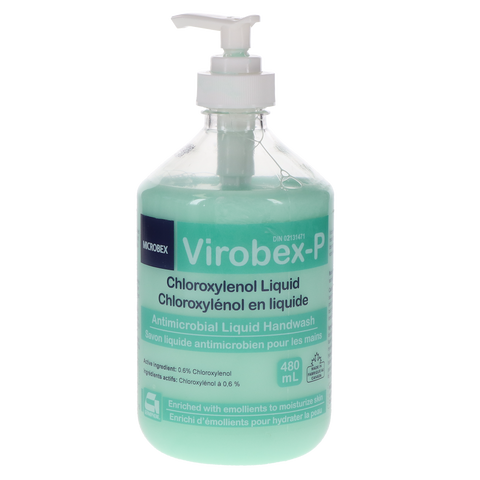 Microbex Virobex-P Antimicrobial Liquid Hand Wash, 480 ml, 1/Pk, G-VIRO-S