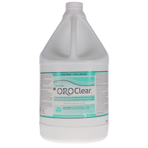 ORO Clear 0.12% Chlorhexidine Gluconate Alcohol Free Oral Rinse 4L, ORO-CLEAR-O