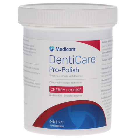 DentiCare, Pro-Polish, Prophy Paste Jars, 340 g, Medium, Cherry,1/Pk, 10031-MCHUN