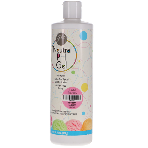 Fluoride Gel Neutral, 1.23% APF, 60-Second, 16 oz, Strawberry, 1/Pk, PR311 (Exp.10/31/2025)
