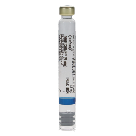 Cook-Waite Marcaine Bupivacaine HCl 0.5% with Epinephrine, 99188, Anesthetics, Cartridges