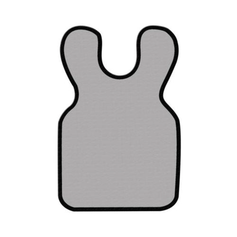 Patient Apron (Approx. 22 1/4" x 24 1/4"), .3MM Lead, Grey, 20-GREY