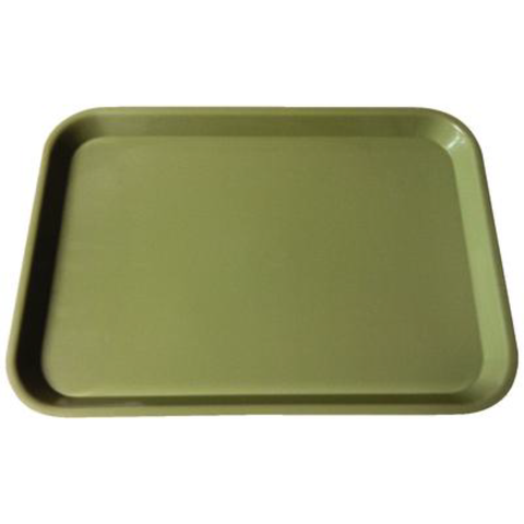 Set-Up Plastic Flat Trays, # F, Neon Green, 1/Pk, 300FMS-4