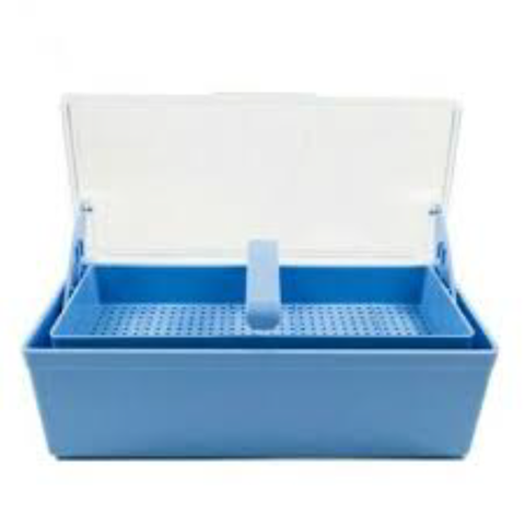 Plasdent - Germicide Tray Blue With Clear Lid, 208GST-2