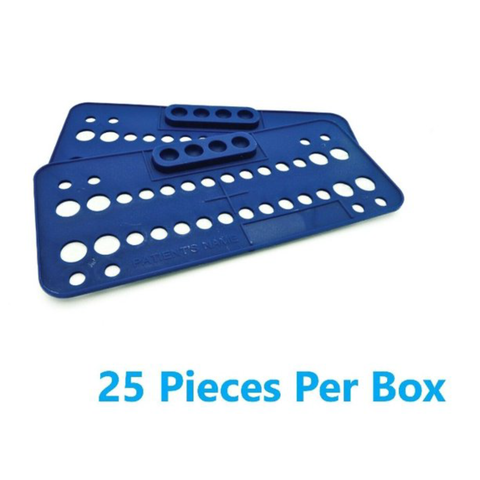 Plasdent - Ortho Bracket Trays Blue Disposable 25Pcs/Box, BT2003-2X, Organizing, Tubs, Trays, & Drawers Set-Up