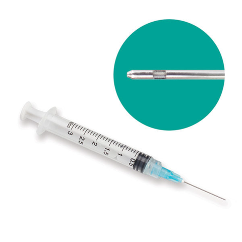 Probevac Pre-Tipped Irrigator Syringes, Max-i-Probe-Style Closed-End Needles, 3 cc, 23 Ga, Blue, 100/Pk, INT-PPT0323