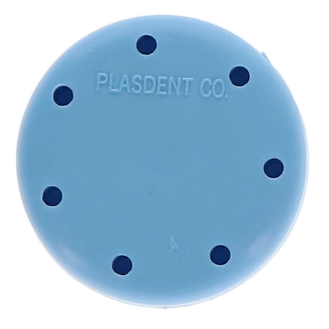 Magnetic Bur Block, 7 Burs Capacity, Small Round, 1 5/8", Blue, 1/Pk, 400BS-2