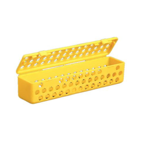 Plasdent Instrument Steri Container, Plastic, Yellow, 1/Pk, 203SC-3