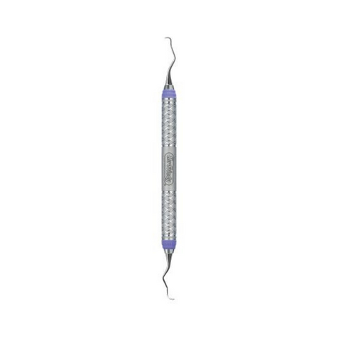 Universal Curette, Double-Ended, 3/4 Langer, # 7 Satin Steel Colors, Maxillary Posterior, 1/Pk, SL3/47