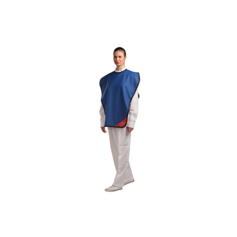 Visionary Lead-Free X-Ray Panoramic Adult Poncho Apron, Blue, 1/Pk, XAP-BL-LF