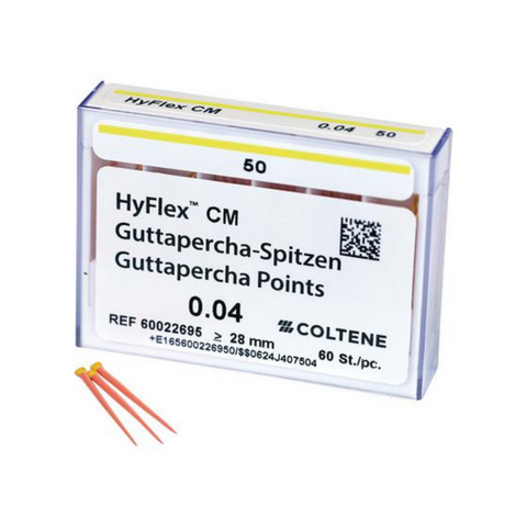 HyFlex CM, Gutta Percha Points, .04, # 50, Yellow, 60/Pk, 60022695