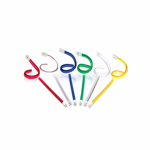 Flexo Disposable Plastic Saliva Ejectors, Fixed Tips, Rainbow, 1000/Pk, 1662213