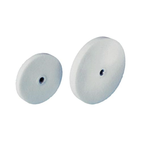 Acrylic Knock-Down Wheels, 4" x 1/2", White, 1/Pk