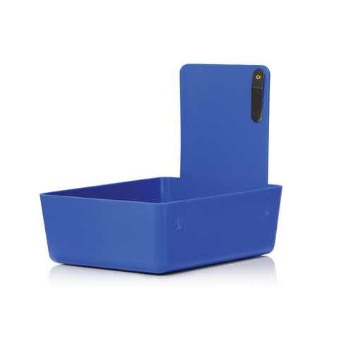 Lab Work Pans with Metal Clip, Medium, Blue, 12/Pk, 7000371